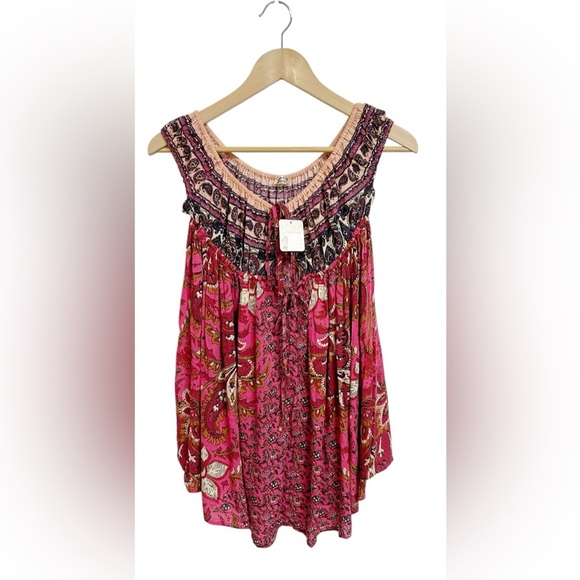 Free People Bali Mariposa Slip Mini Dress XS NWT - Picture 2 of 6